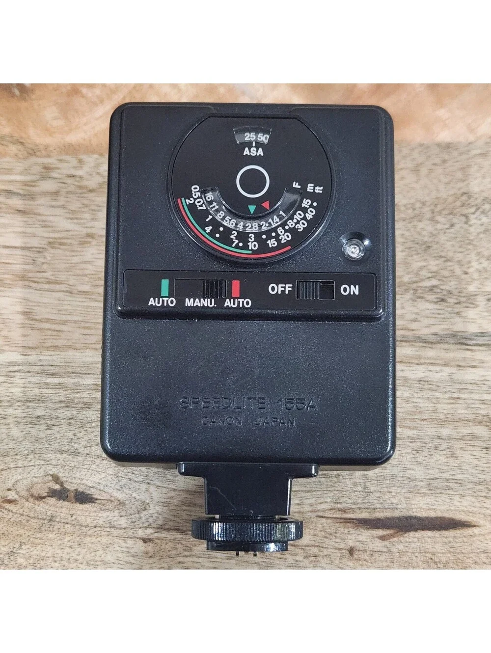 Vtg Canon Camera Speedlite 155A Flash Plug-in Flash AE-1 JAPAN with Case